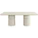 Alanya 84 X 44 inch Cream Outdoor Dining Table